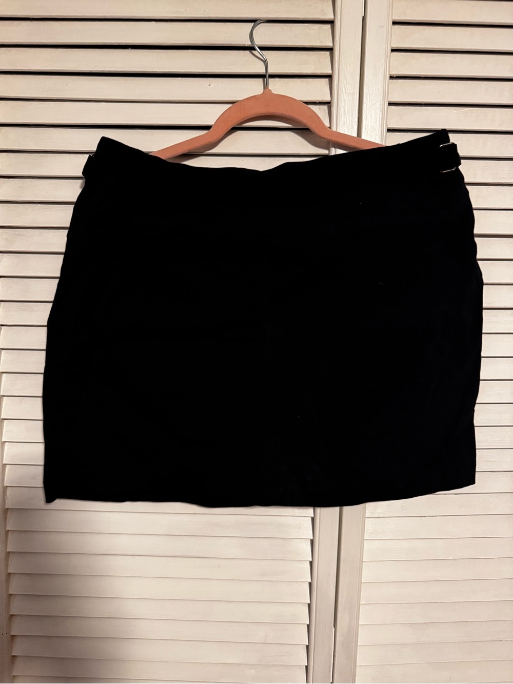 Soho Black Mini Skirt with Side Buckles